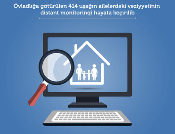 Nazirlik övladlığa götürülən uşaqlara videozəng etdi