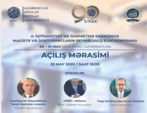 UNEC-də magistr və doktorantların beynəlxalq elmi konfransı keçirilir