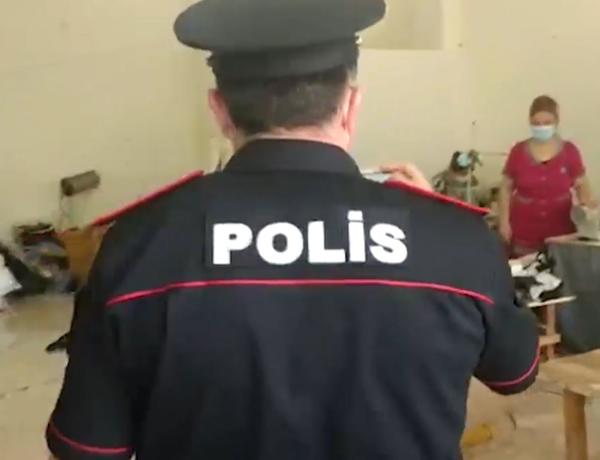 Abşeronda qanunsuz işləyən dərzi sexi aşkarlandı, 56 nəfər cərimələndi