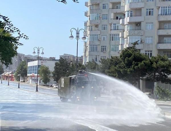 Bu gün Bakıda 550 küçə dezinfeksiya edildi