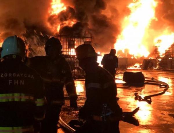 “Sobsan” boya fabrikindəki yanğında FHN-in 5 əməkdaşı xəsarət alıb, 1 nəfər Toksikologiya mərkəzinə yerləşdirilib