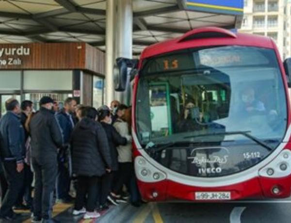 14 şəhər və rayonda ictimai nəqliyyatın hərəkəti 2 günlük dayandırıldı