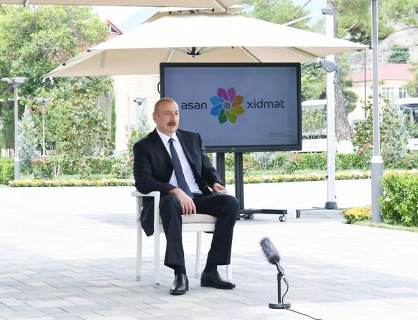 Prezident İlham Əliyev: Maksimum gələn ilin sonuna qədər Azərbaycanda 27 “ASAN xidmət” mərkəzi olacaqdır