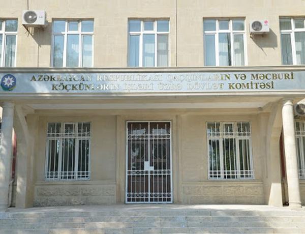 Qaçqınların və Məcburi Köçkünlərin İşləri üzrə Dövlət Komitəsinin məlumatı