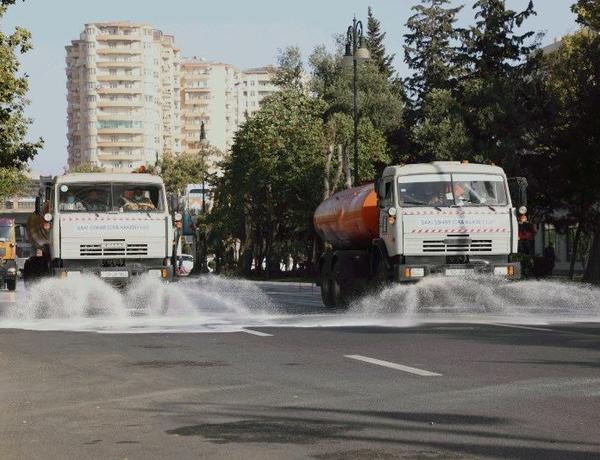 Bakıda 553 küçə dezinfeksiya edildi –