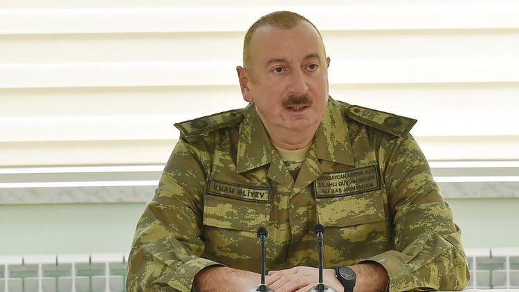 President Ilham Aliyev congratulates SBS head on hosting Azerbaijani flag on Khudafarin Bridge