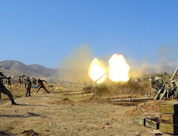Armenian Armed Forces bombard Azerbaijani units