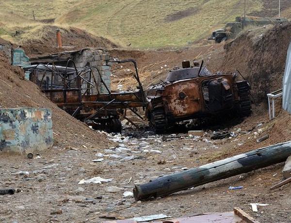Уничтоженная военная техника ВС Армении —