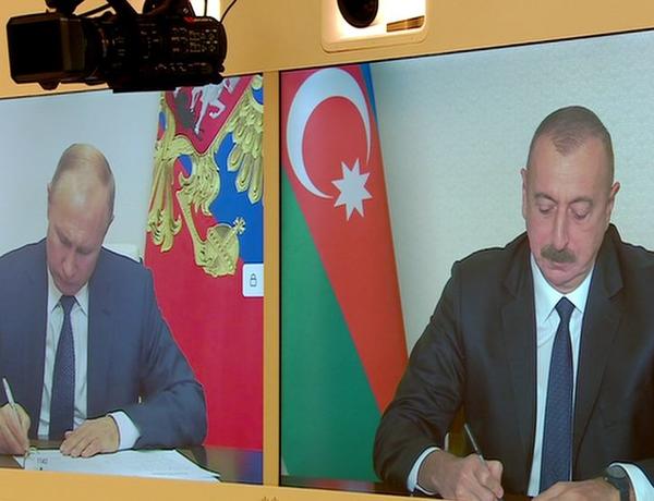 Presidents of Azerbaijan, Armenia, Russia make joint statement