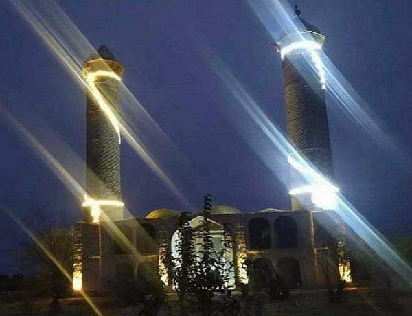 Ağdam məscidi işıqlandırıldı