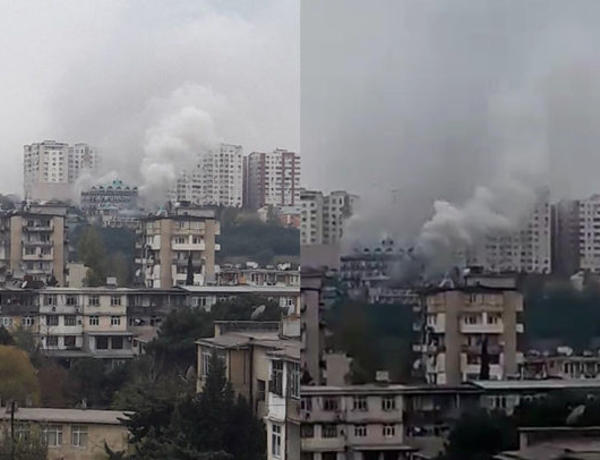 Bakıda baş verən güclü yanğın söndürüldü –