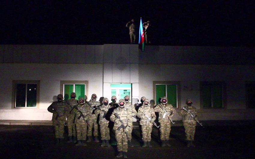 Azerbaijani flag raised in liberated Lachin region