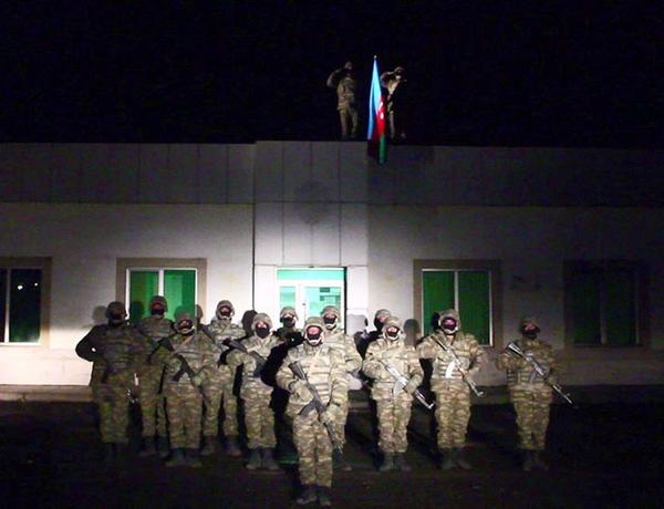Azerbaijani flag raised in liberated Lachin region