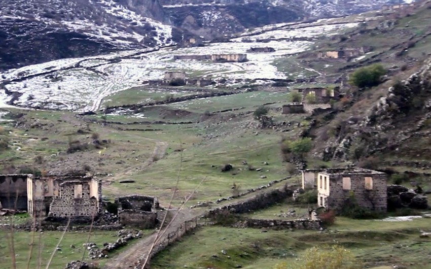 Footage of Husulu, Malibey villages of Lachin region