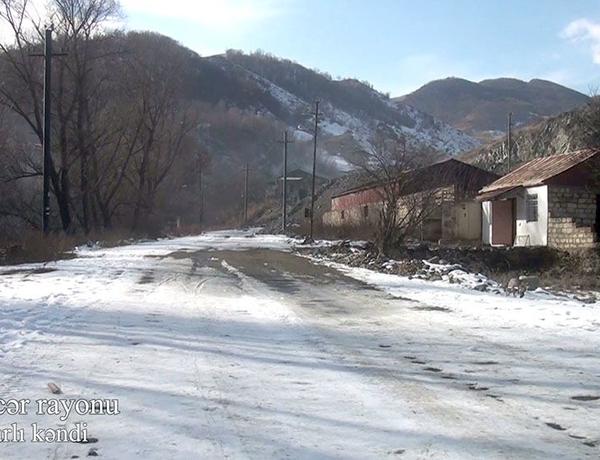 Видеокадры села Зульфугарлы Кельбаджарского района