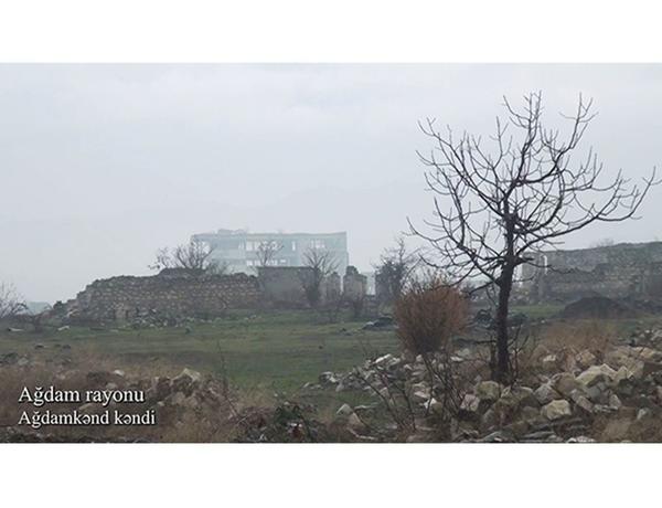 Распространились кадры агдамского села Агдамкенд