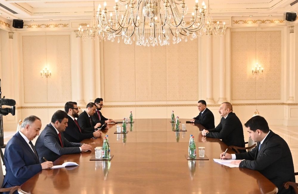 Azerbaijani president receives high-ranking officials from Afghanistan