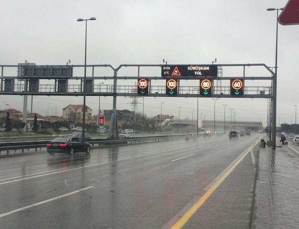 Bakının əsas magistral yollarında sürət həddi endirildi