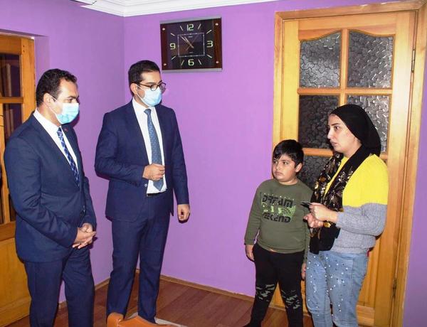Şəhid ailəsinə təqaüd üzrə ödəniş kartı təqdim edildi