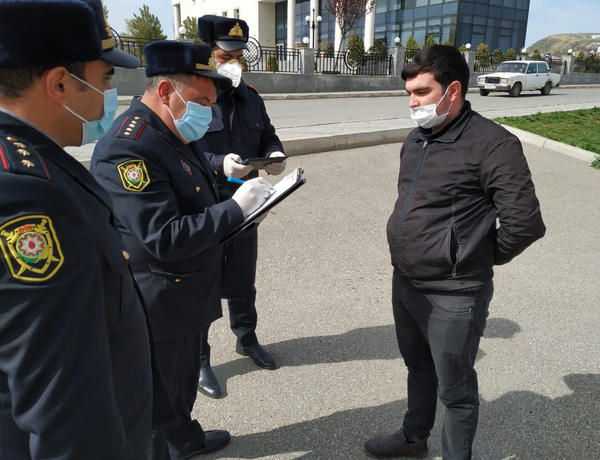 Goranboyda karantin rejimini pozan şəxslər inzibati məsuliyyətə cəlb olundu