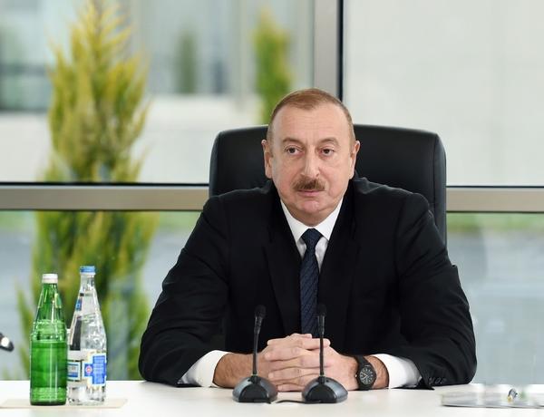 Prezident İlham Əliyev Oğuz rayonuna səfər edib