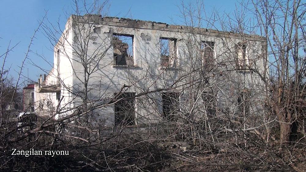 Video footage from Zangilan region