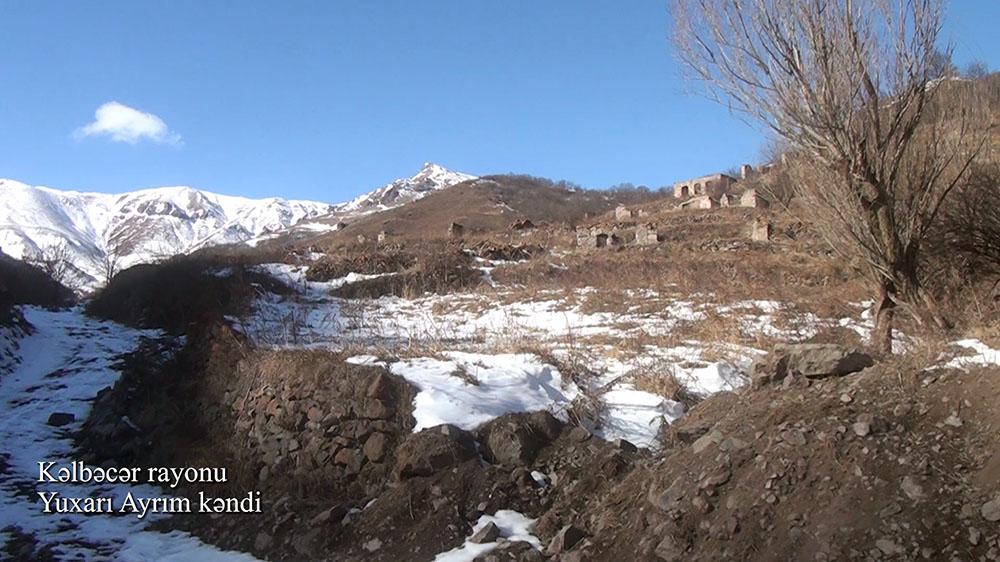 Footage of Yukhari Ayrim village of Kalbajar