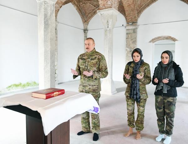 President Aliyev lays foundation stone for Fuzuli-Shusha highway, Fuzuli airport, visits Shusha –