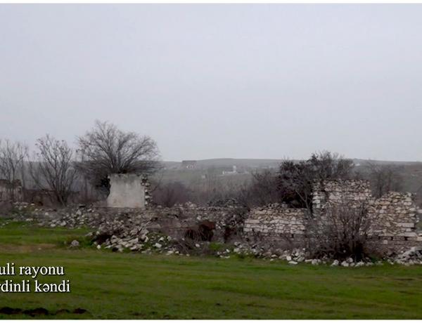 Footage from Merdinli village of Fuzuli