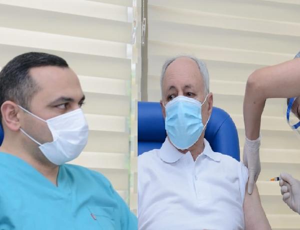 Oqtay Şirəliyev və Ramin Bayramlıya koronavirus əleyhinə peyvənd vuruldu –