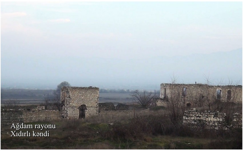 Video footage from Khidirli village of Aghdam region