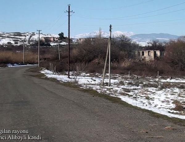 Footage from Birinji Alibeyli village of Zangilan