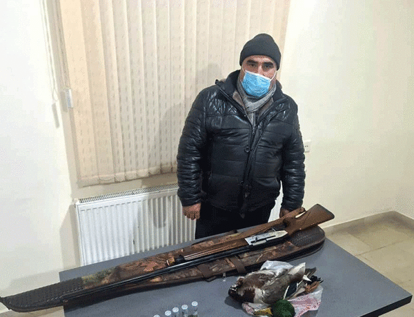 Siyəzən rayonunda qanunsuz ov edən şəxs saxlanıldı