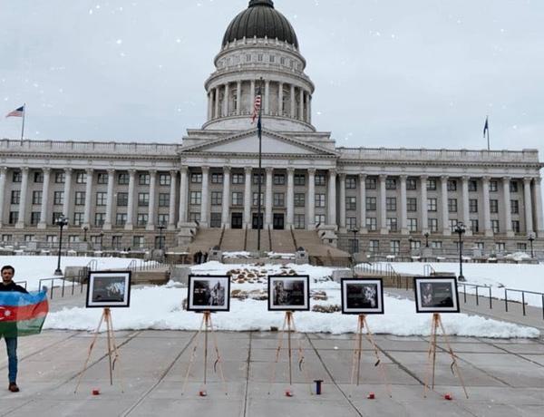 В Юте перед зданием Капитолия открылась выставка про Ходжалинский геноцид