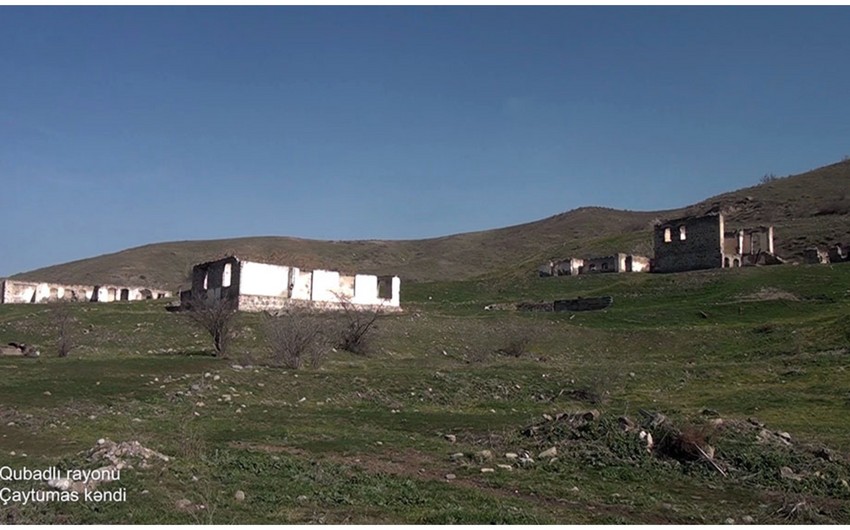 Video footage from liberated Chaytumas village of Gubadli region
