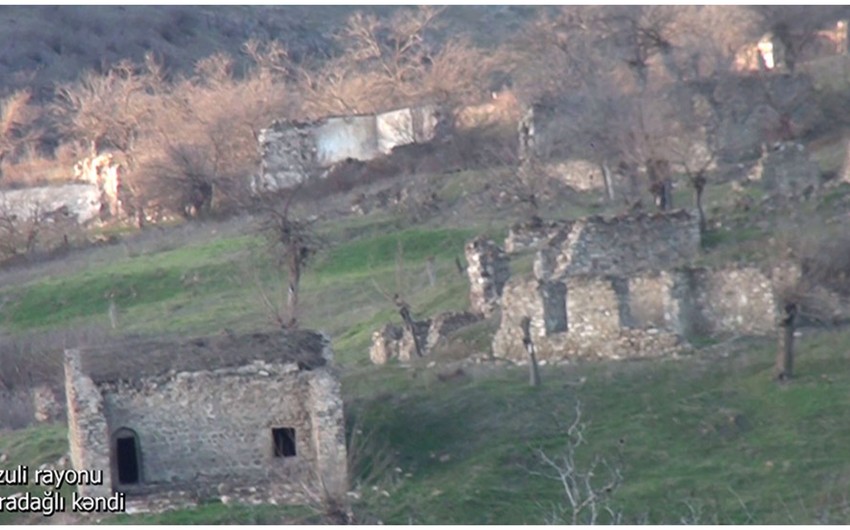 Video footage from liberated Garadaghli village of Fuzuli