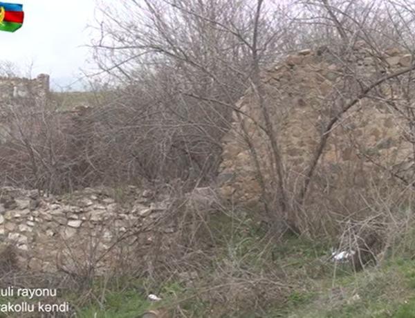 Видеокадры из села Гараколлу Физулинского района —
