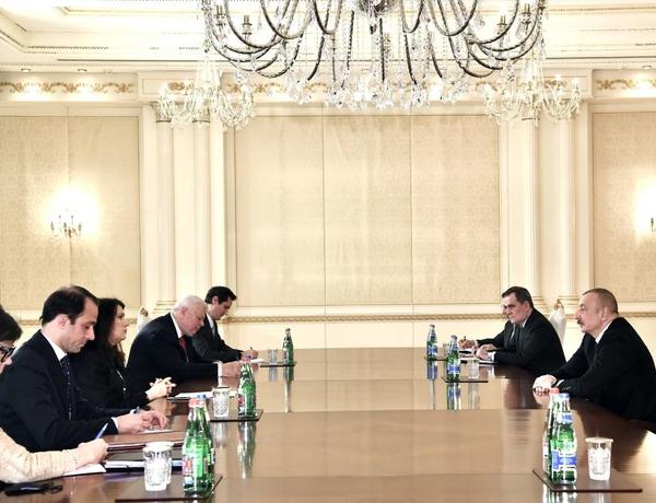 Президент Ильхам Алиев принял делегацию во главе с действующим председателем ОБСЕ —
