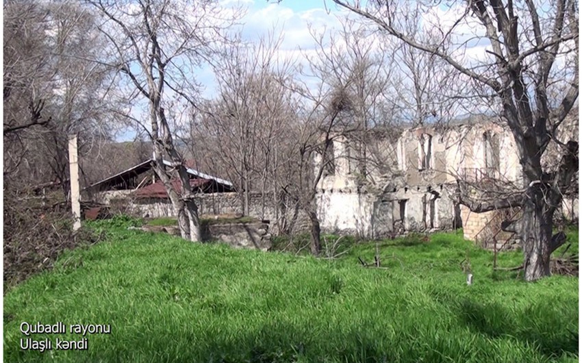 Footage from Ulashli village of Gubadli