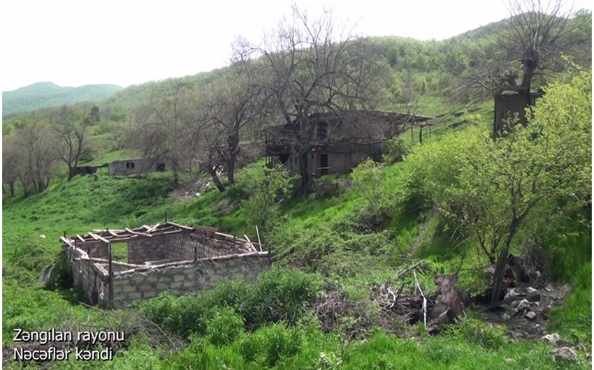 Footage from Najaflar village of Zangilan