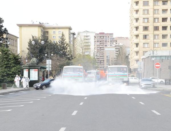 Bakının küçələri növbəti dəfə dezinfeksiya edilir –