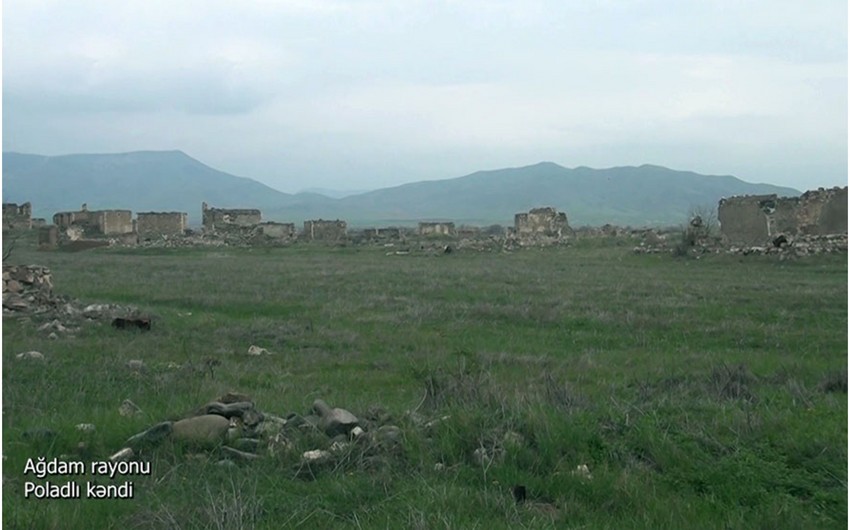 Footage from liberated Poladli village of Azerbaijan’s Aghdam district