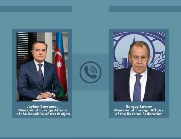 Состоялся телефонный разговор между главами МИД Азербайджана и России