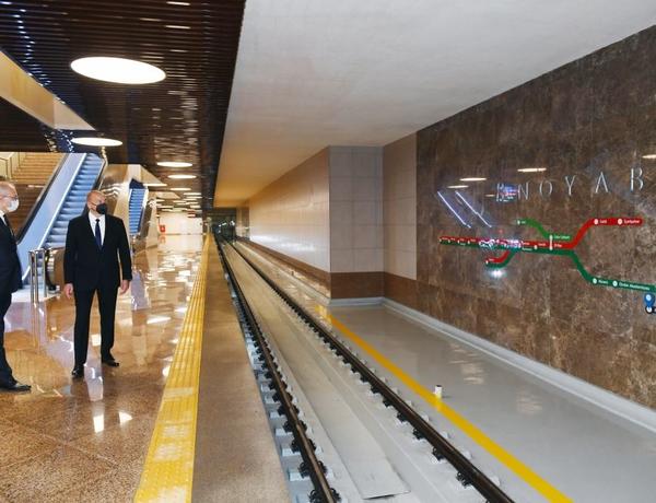 В Баку открылась станция метро «8 Ноября»