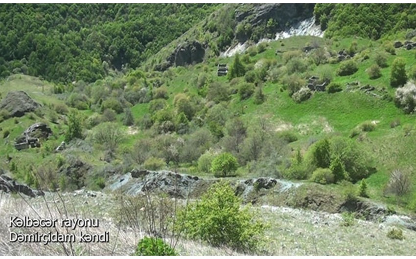 Footage from liberated Damirchidam village of Azerbaijan’s Kalbajar district