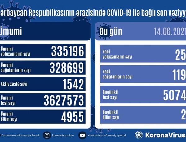 Azərbaycanda daha 25 nəfər COVID-19-a yoluxdu