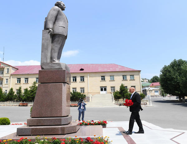 Azerbaijani President visits Dashkasan