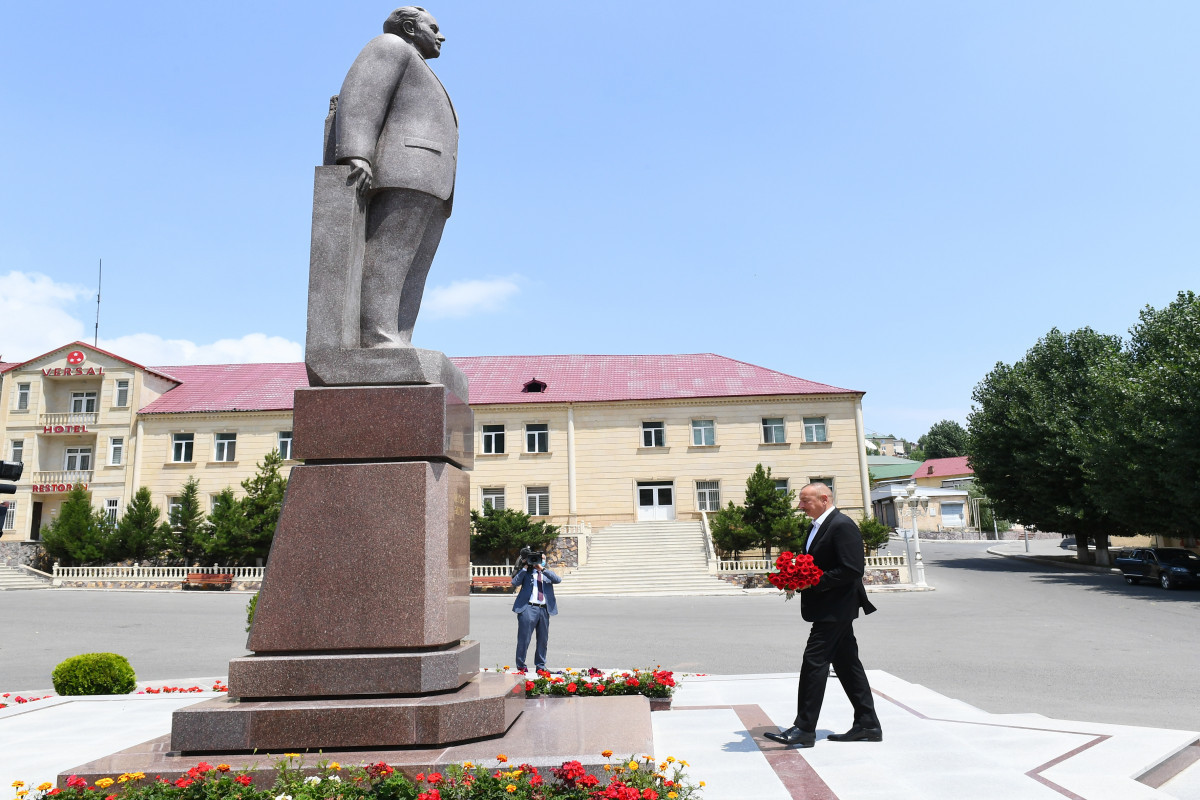 Azerbaijani President visits Dashkasan