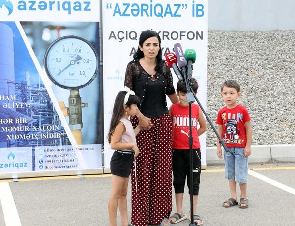 “Azəriqaz” Novxanıda “Açıq mikrofon” aksiyası keçirib