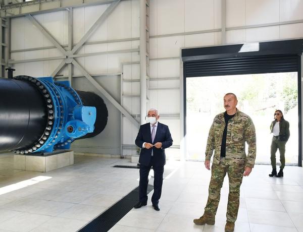 Президент: ГЭС «Кельбаджар» построили в короткие сроки, всего за полгода
